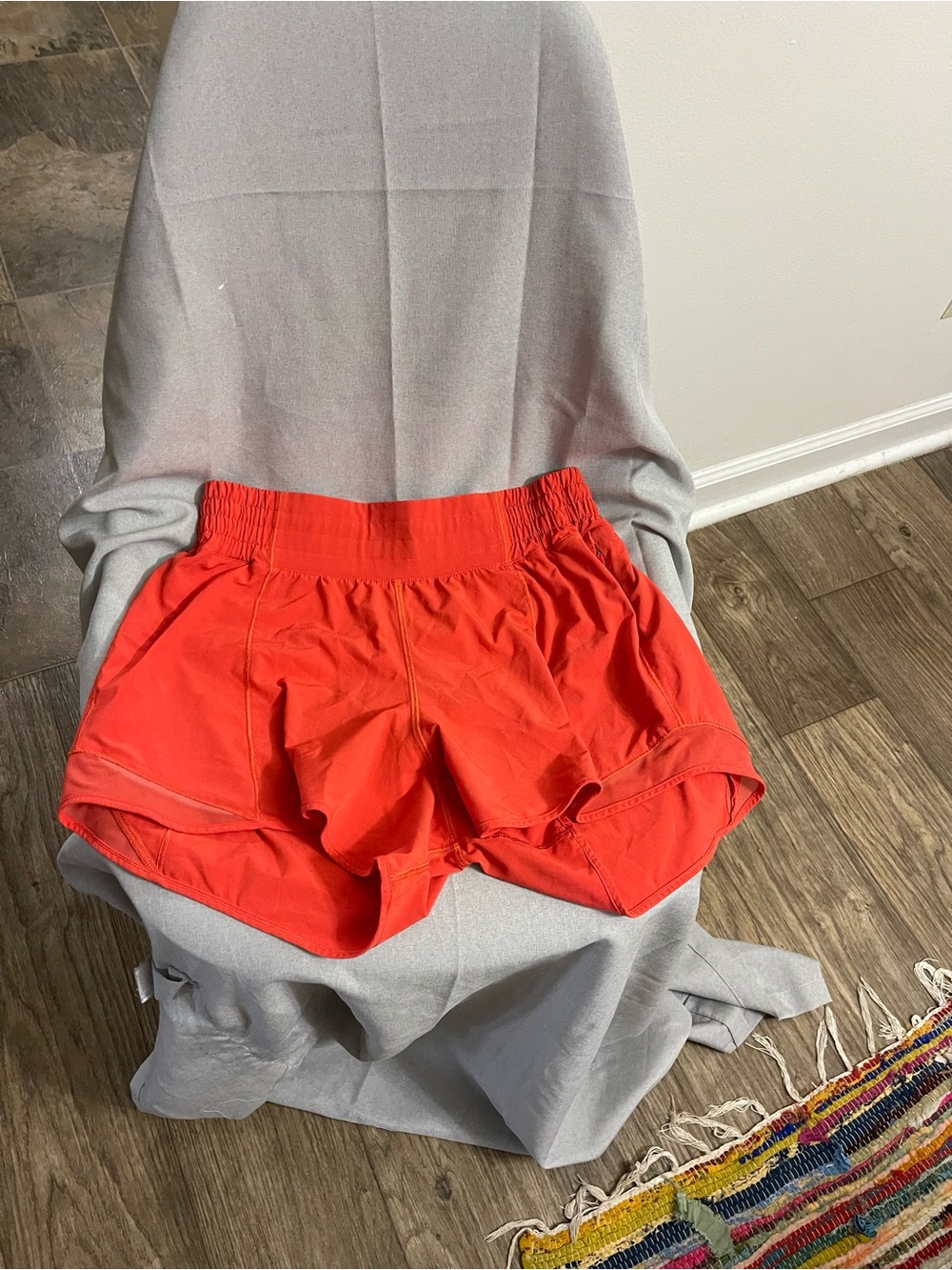 lululemon athletica Women's Athletic Shorts - Bright Orange-Red